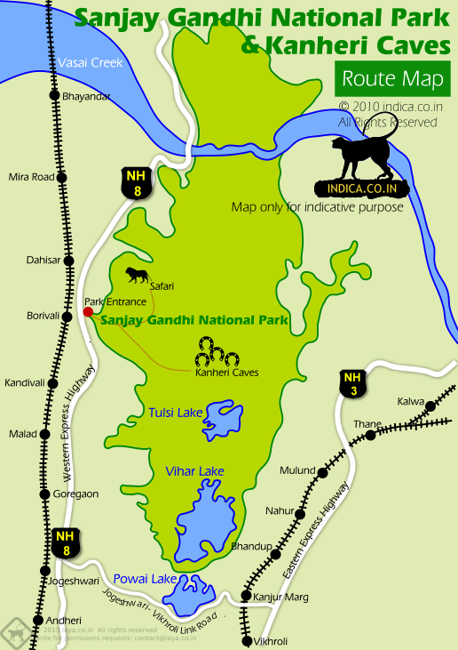 Kanheri Caves Map