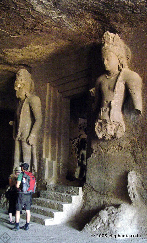 Court of Shiva Shrine in Elephanta Cave 1