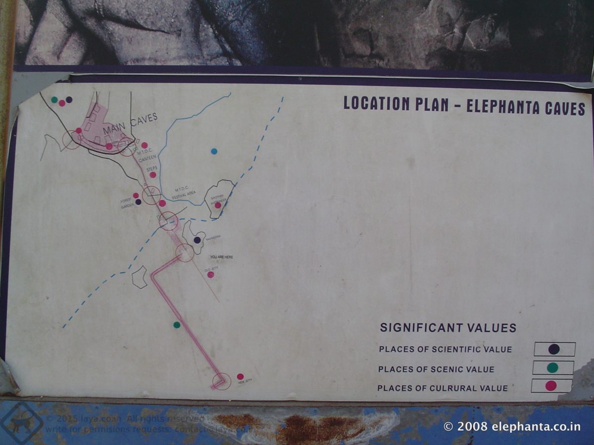 Elephanta site Map