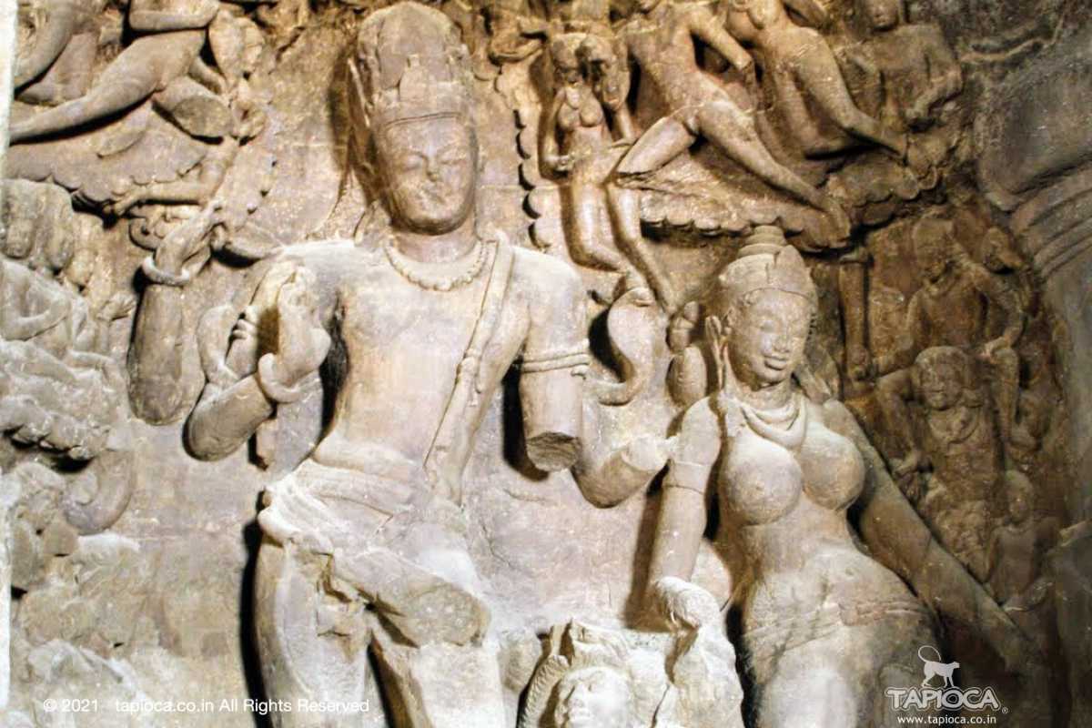 Gangadhara in Elephanta Cave 1