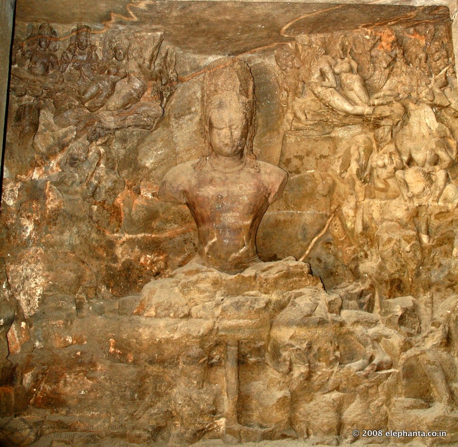 Shiva in Meditating posture in Cave 1